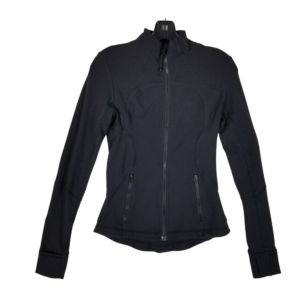 Lululemon Define Jacket Women Size 4 Black Full Zip Luon Activewear
